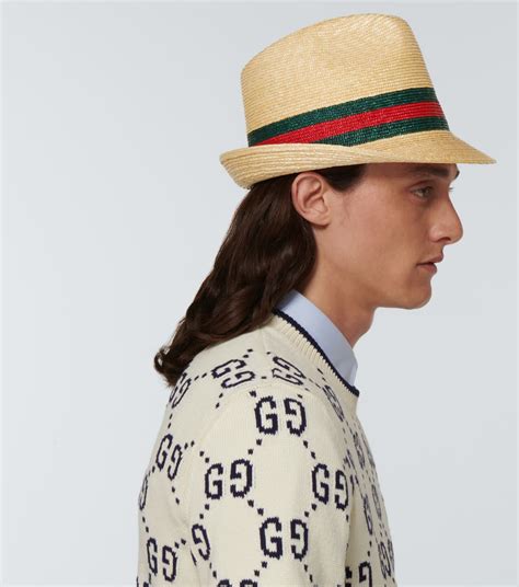 gucci straw hat vogue|gucci summer hat.